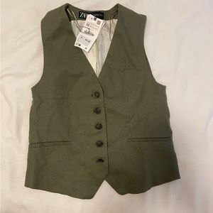 Zara linen vest